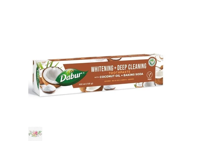Фото 1 - Зубна паста з кокосовою олією та содою Dabur