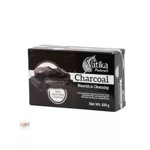 Vatika natural soap with activated carbon