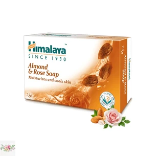 Натуральное мыло с миндальным маслом и розой Himalaya
