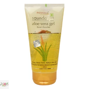 Patanjali aloe vera gel with saffron and chandan