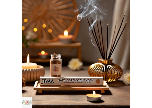 Фото 2 - Natural aromatic scents Jivaa Sandalwood Chandan